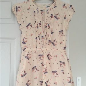 Johnnie B girls dress picnic print